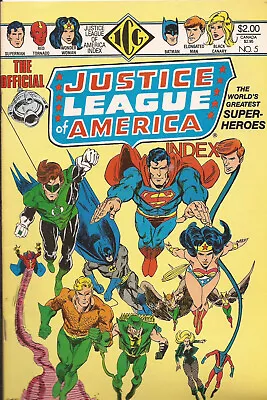 Buy Official Justice League Of America Index #5  1986 VF Independent Comics Group • 4£