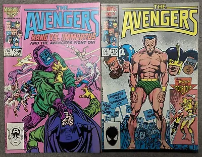 Buy Marvel Avengers 269 & 270 (1986) Comics Lot Bundle 1 • 15.99£