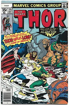 Buy Marvel Comics THOR #275 (Sept. 1978) John Buscema Roy Thomas Tom Palmer LOKI • 24.01£