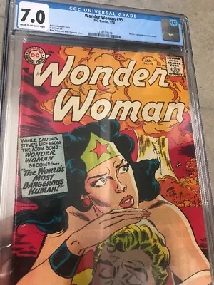 Buy Wonder Woman (1st Series DC) #95 1958 7.0 CGC Rare Book Awesome Cover • 2,009.88£