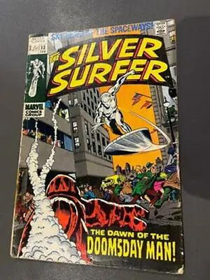 Buy Silver Surfer #13 - Back Issue - 1st App Doomsday Man - Marvel Comics - 1970 • 30£