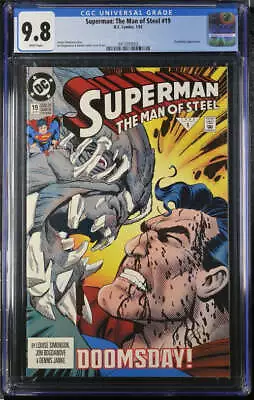 Buy Superman The Man Of Steel 19 CGC 9.8 1993 4415959003 Doomsday Key • 71.15£