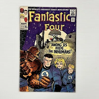 Buy Fantastic Four #45 1965 GD/VG 1st Appearance Of The Inhumans Pence Copy • 174£