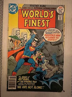Buy World's Finest Comics #243 Comic Book  1st Use Of The DC  Bullet  Logo In Title • 1.83£