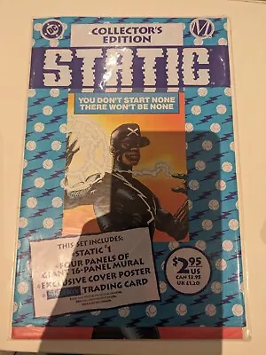 Buy Static #1 Collector's Edition Opened Bag Complete Milestone DC • 30£