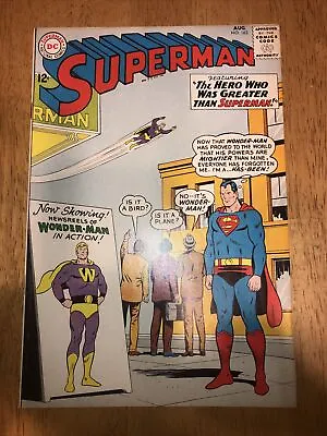 Buy SUPERMAN #163 D.C. Comics, Aug 1963 First Wonder-Man Nice Copy • 53.81£