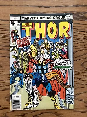 Buy Mighty Thor #274 (Marvel 1978) Key 1st Appearance Of Frigga! Death Of Balder! VF • 5.61£