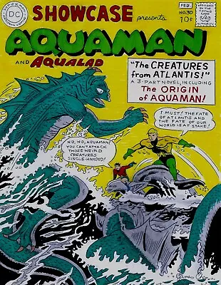 Buy Brave & The Bold # 30 Cover Recreation 1st Aquaman Try Out Original Comic Art • 237.47£