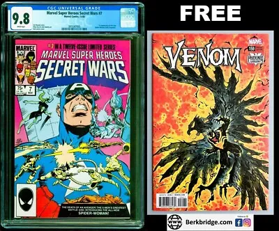 Buy Marvel Super Heroes Secret Wars 7 Cgc 9.8 Wp💎free Venom 159 Phoenix Variant Nm+ • 188.51£