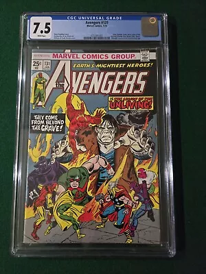 Buy Avengers #131 CGC 7.5 White Pages (1963 1st Series) Frankenstein Nice • 39.97£