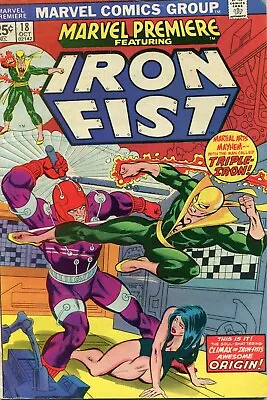 Buy Marvel Premiere # 18 - Iron Fist - Gil Kane Cover - Cents Copy - Nd In Uk • 8.99£