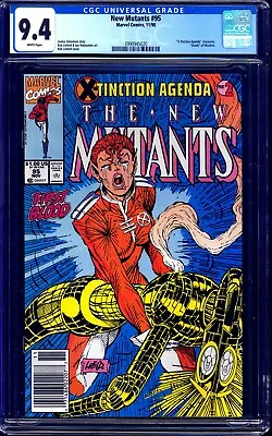 Buy New Mutants #95 NEWSSTAND CGC 9.4 DEATH WARLOCK Rob Liefeld Art 1990 X-FORCE • 67.68£
