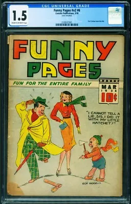 Buy Funny Pages Vol.2 #6 CGC 1.5 1938 1st CENTAUR Issue-2109537001 • 600.52£