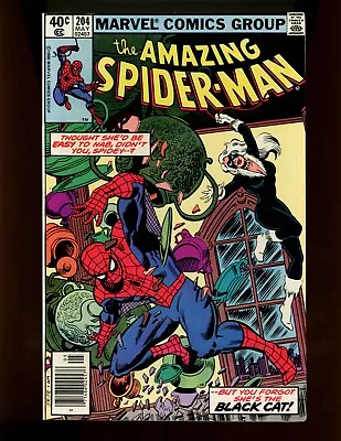 Buy (1980) Amazing Spider-Man #204 - KEY ISSUE! 3RD APPEARANCE OF BLACK CAT! (9.2) • 15.66£