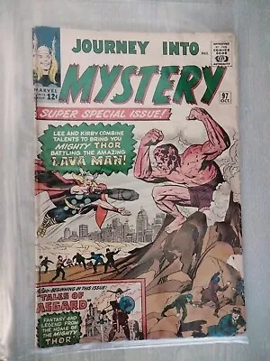 Buy JOURNEY INTO MYSTERY #97 (1963) - 1ST APPEARANCE OF LAVA MAN! Comic • 73.09£