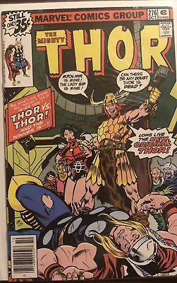 Buy MIGHTY THOR #276-  NEWSSTAND - 1st Appearance Of Red Norvell As Thor 1978 • 9.93£