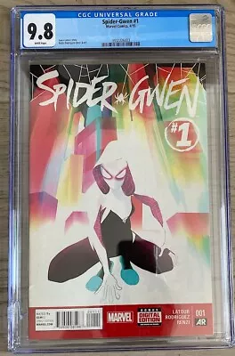 Buy Spider-Gwen 1 CGC 9.8  2015 Marvel Spiderman: Across The Spider-verse Movie • 135£