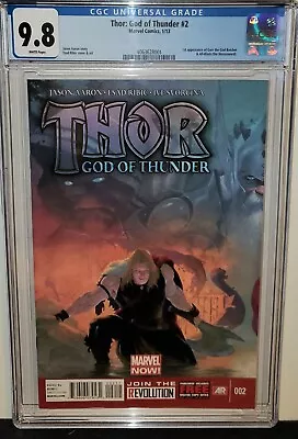 Buy Thor God Of Thunder #2 Cgc 9.8 1st App Of Gorr The God Butcher & The Necrosword! • 159.29£