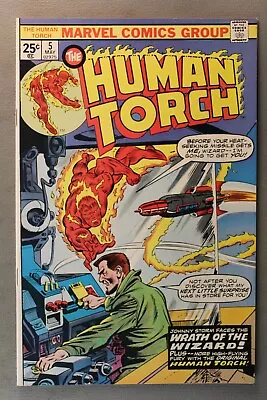Buy The Human Torch #5 *1975* Johnny Storm Faces The  Wrath Of The Wizard!  9.0 • 99.94£