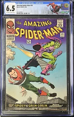 Buy Amazing Spider-Man #39- CGC 6.5 - Off-White To White Pages - Custom Label • 336£