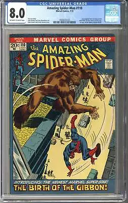 Buy Amazing Spider-man #110 CGC 8.0 • 128.72£