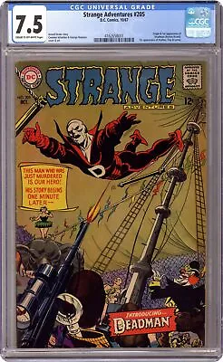 Buy Strange Adventures #205 CGC 7.5 1967 4162658001 1st App. Deadman • 776.91£