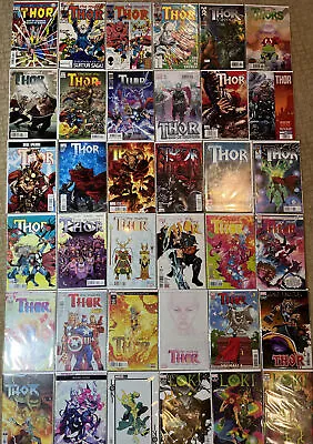 Buy Marvel Thor Comic Lot (36): V1-v5 (Lgcy 229-712), HTF 1st Prints RI Variants Fax • 46.61£