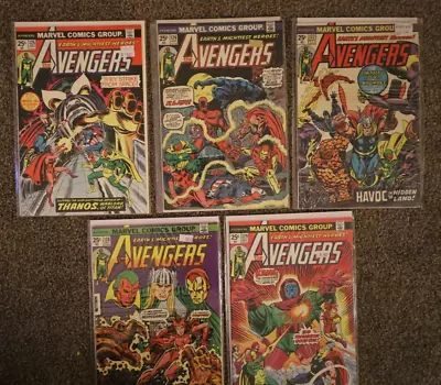 Buy Avengers Issue 125 126 127 128 129 1974 HUGE AVENGERS RUN LOT F/VF Grade • 80.35£