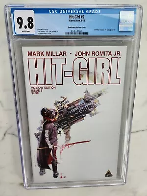 Buy Hit-Girl #5 CGC 9.8 1:25 Variant Bill Sienkiewicz Hit Girl Marvel Icon RARE!!!! • 302.53£