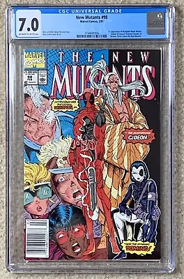 Buy New Mutants #98 2/91 Deadpool 1st Appearance Marvel CGC 7.0 • 362.64£