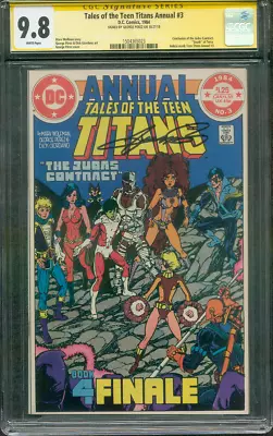 Buy Tales Of New Teen Titans Annual 3 CGC SS 9.8 George Perez Death Of Terra 1984 • 790.60£