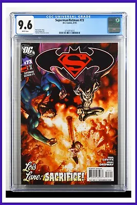 Buy Superman Batman #73 CGC Graded 9.6 DC August 2010 White Pages Comic Book. • 63.25£