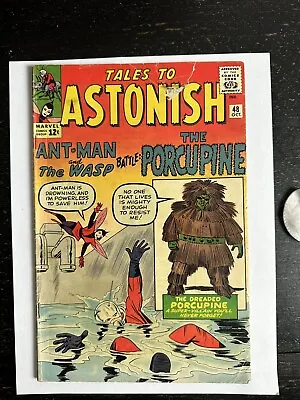 Buy Tales To Astonish #48 Origin & 1st Appearance Porcupine Lee Kirby Ditko Gd+ 2.5 • 53.03£