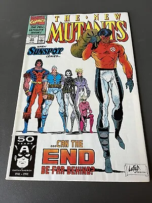 Buy New Mutants #99 1st Feral 1st Shatterstar (Cameo) Sunspot Leaves 1991 • 11.19£