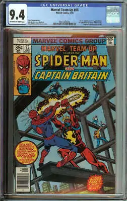 Buy Marvel Team-up #65 Cgc 9.4 Ow/wh Pages // 1st Us Appearance Of Captain Britain • 134.03£