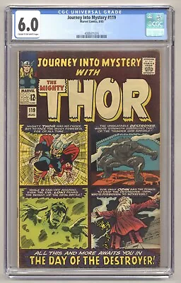 Buy Journey Into Mystery 119 (CGC 6.0) Thor Destroyer Loki Odin Kirby 1965 O257 • 118.95£