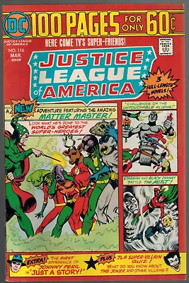 Buy Justice League Of America 116 Vs Matter Master!  100 Page Giant F/VF 1975! • 15.95£