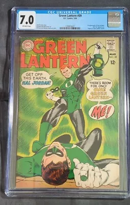 Buy Green Lantern #59 CGC 7.0 O/W Pages 1st Appearance Guy Gardner DC Comics 1968  • 395.30£