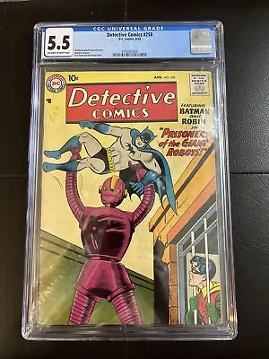 Buy Detective Comics #258 CGC 5.5 (Batman) Silver Age 1958! Robot Cover (Rare)! • 256.95£