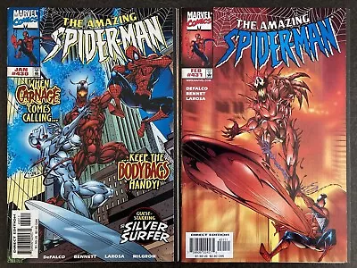 Buy Amazing Spider-man 430 431 Set 1st Cosmic Carnage Silver Surfer 1998 Venom Movie • 89.87£