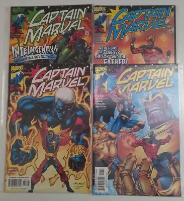Buy Marvel Comics - Captain Marvel - Vol 3, #10/11/14/17 - Thor, Thanos, 2000 • 19.99£