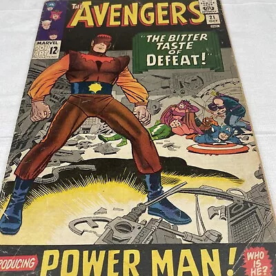 Buy The Avengers #21 (1965) Kirby Cover Stan Lee 1st Power Man Silver Age Low Grade • 33.74£