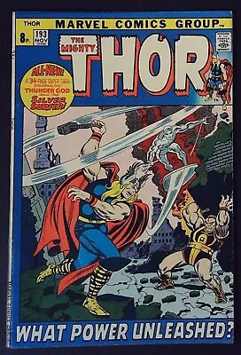 Buy THOR #193 (1971) - Pence Cover - Silver Surfer App - VFN- (7.5) - Back Issue • 44.99£