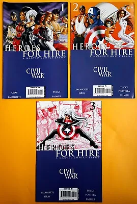 Buy Heroes For Hire (2006 2nd Series) #1-3 - Civil War Tie-in (FN/VF) • 6.50£
