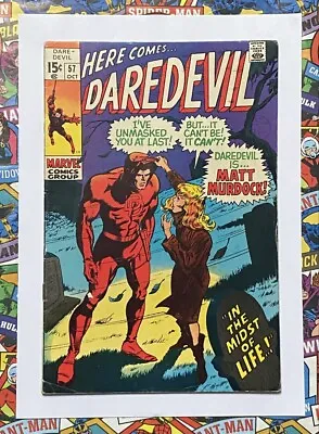 Buy Daredevil #57 - Oct 1969 - Karen Page Appearance! - Vfn- (7.5) Cents Copy! • 29.99£