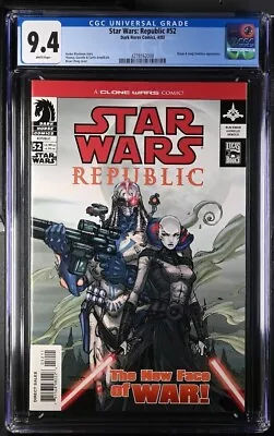 Buy 2003 Dark Horse Star Wars: Republic 52 Ventress Durge - WHITE Pages CGC 9.4 • 43.93£