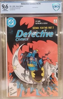 Buy Detective Comics #576 CBCS 9.6 Wp (1987 DC) McFarlane Batman • 85.55£