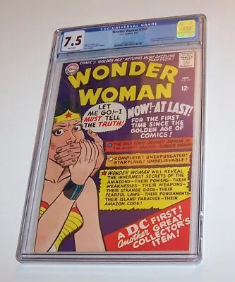 Buy Wonder Woman #159 - DC 1966 Silver Age Issue - CGC VF- 7.5 • 273.09£
