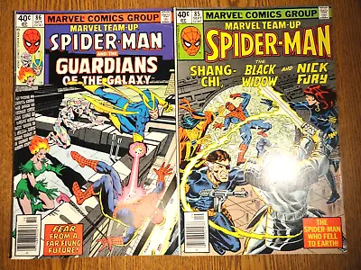 Buy Marvel Team-Up #85,86 Run Of 2 Claremont Spider-man Set 1st Print Lot Guardians • 22£