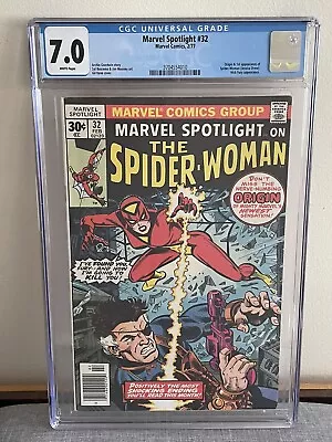 Buy Marvel Spotlight 32 CGC 7.0 1st App Spider-Woman Jessica Drew 1977 Marvel • 71.95£
